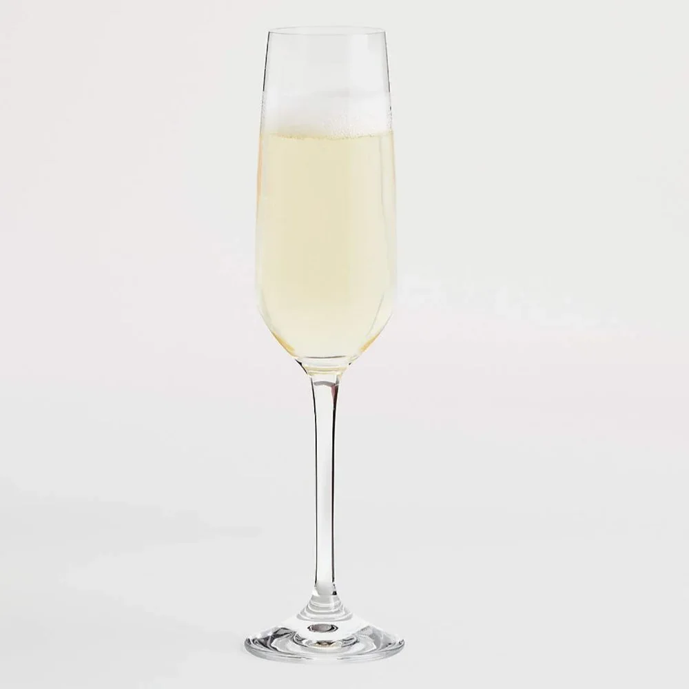 Crate & Barrel Nattie Champagne Glasses, Set of 4